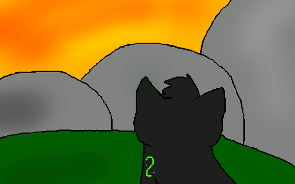 This is one of her recurring characters, Dragonflight the Warrior Cat (a la Erin Hunter's very popular book series)